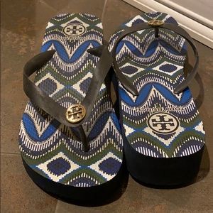 Tory Burch Wedge Flip Flops